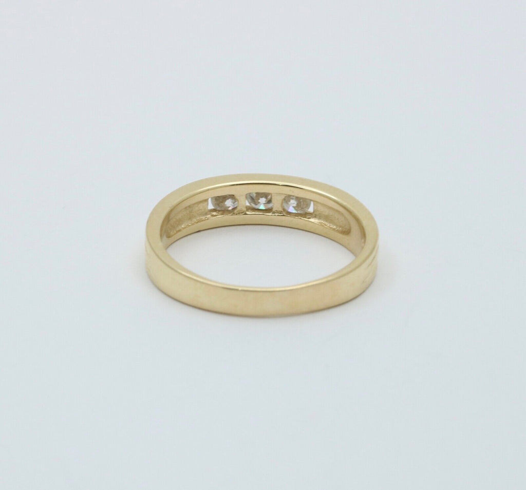 Vintage Diamonds 14K Yellow Gold Unisex Band