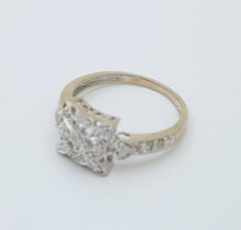 Load image into Gallery viewer, Vintage 14K White Gold Diamond Ring, Engagement Ring
