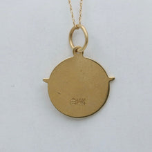 Load image into Gallery viewer, Vintage 14K Gold Holy Spirit Medallion Pendant
