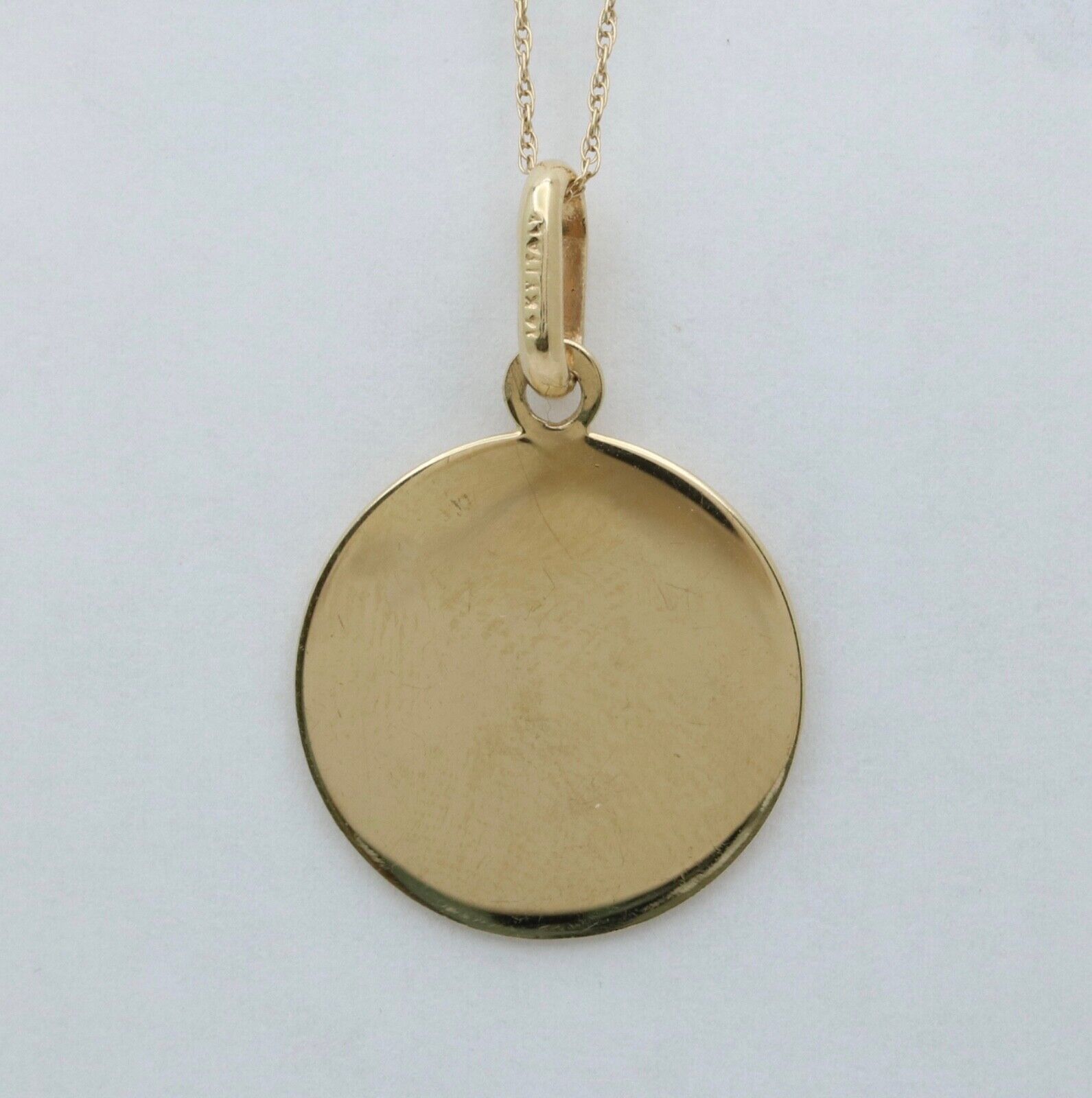 Vintage 14K Yellow Gold Zodiac Virgo Enamel Charm Pendant