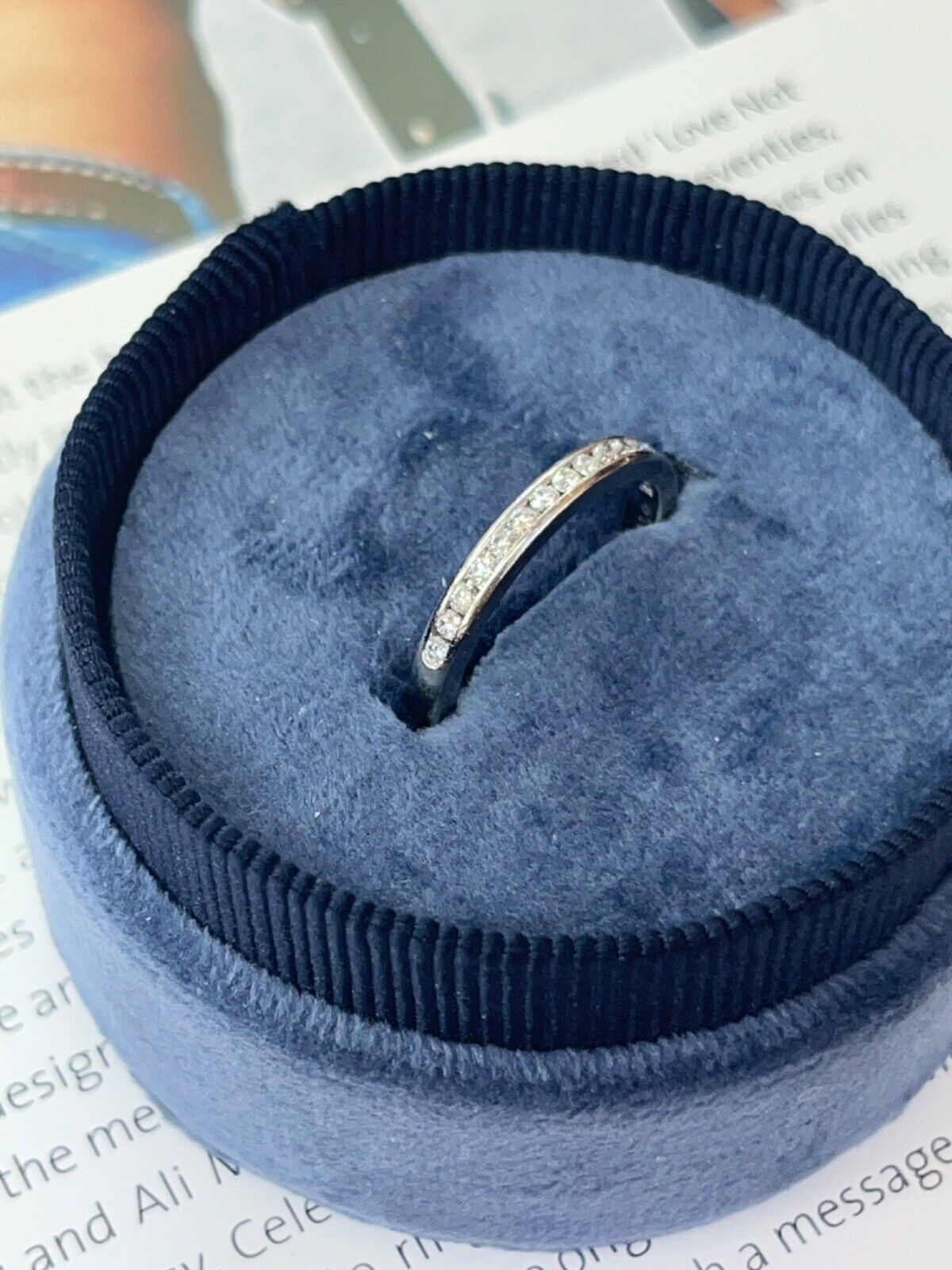 Tiffany & Co Platinum Half Eternity Diamond Band