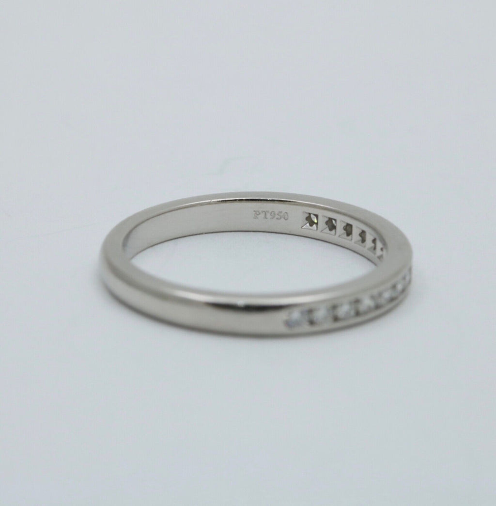 Tiffany & Co Platinum Half Eternity Diamond Band