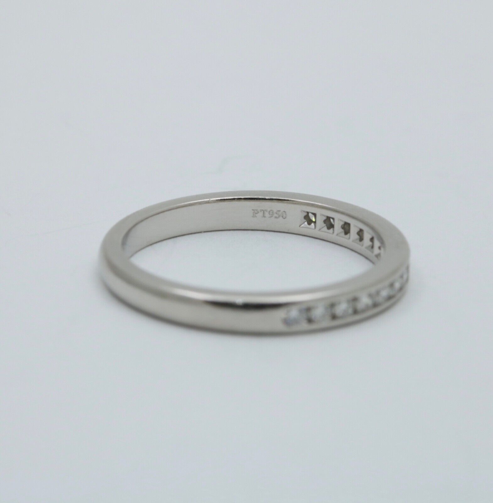 Tiffany & Co Platinum Half Eternity Diamond Band