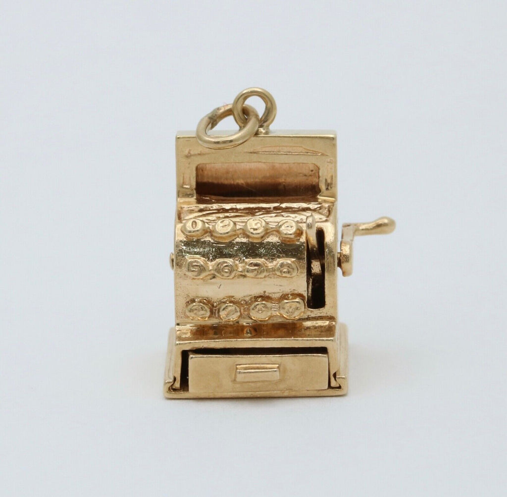 Vintage 14K Yellow Gold Slot Machine Charm