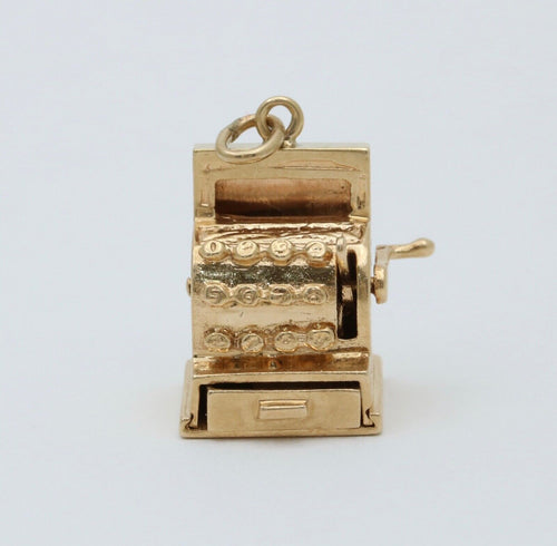 Vintage 14K Yellow Gold Slot Machine Charm