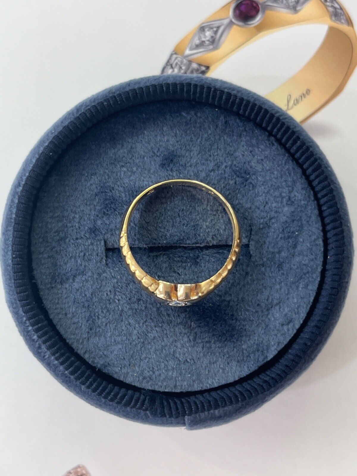 Vintage 14K Yellow Gold Diamond Heart Ring