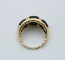 Load image into Gallery viewer, Vintage 14K Yellow Gold Black Onyx Dome Ring
