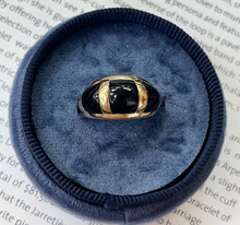 Load image into Gallery viewer, Vintage 14K Yellow Gold Black Onyx Dome Ring
