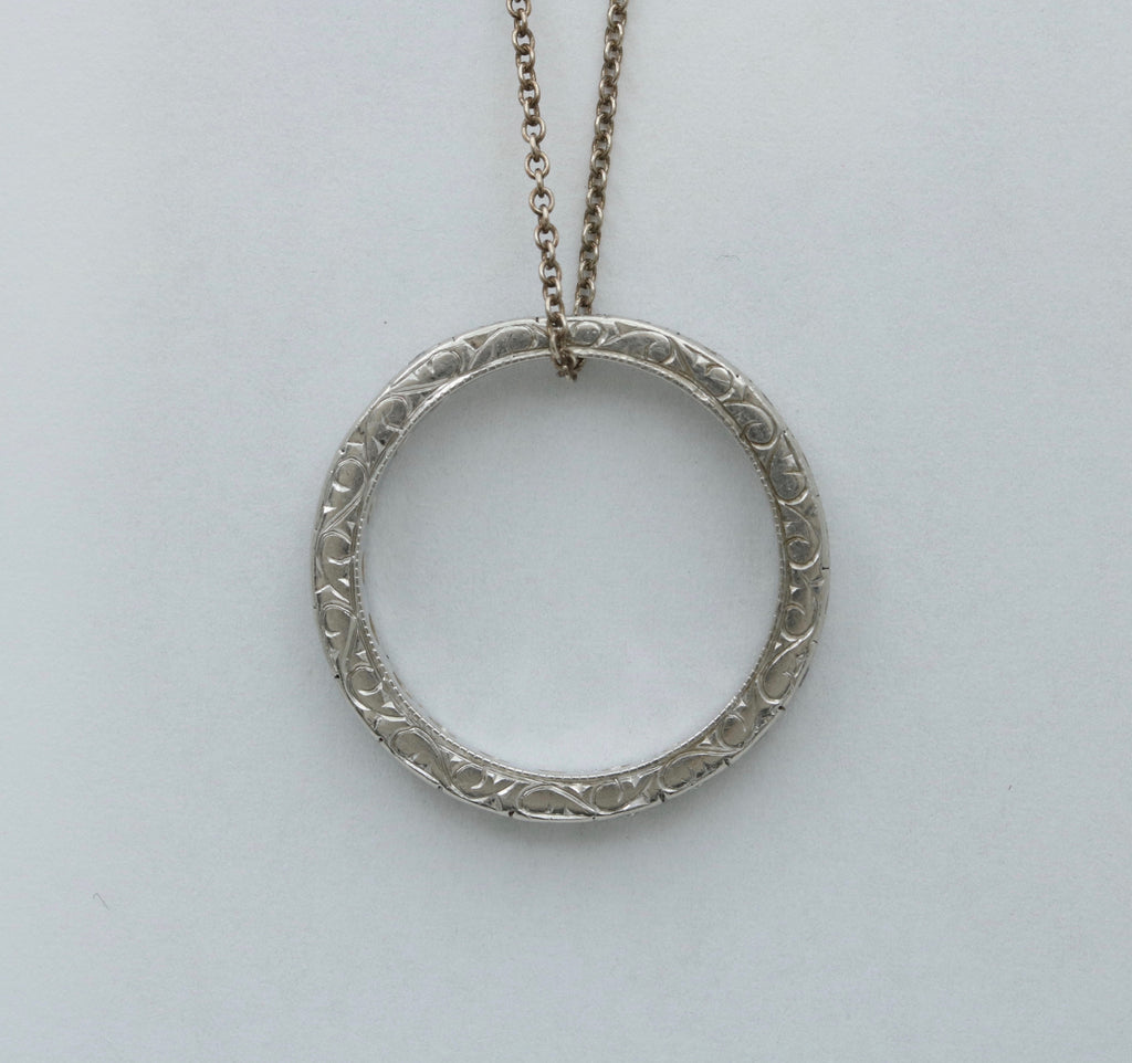 Antique Art Deco Platinum and Diamond Eternity Band