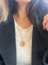 Load image into Gallery viewer, Vintage Merry Christmas 14K Yellow Gold Christmas Tree Charm Pendant
