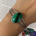 Vintage Mexico Sterling Silver Maclackit Bangle