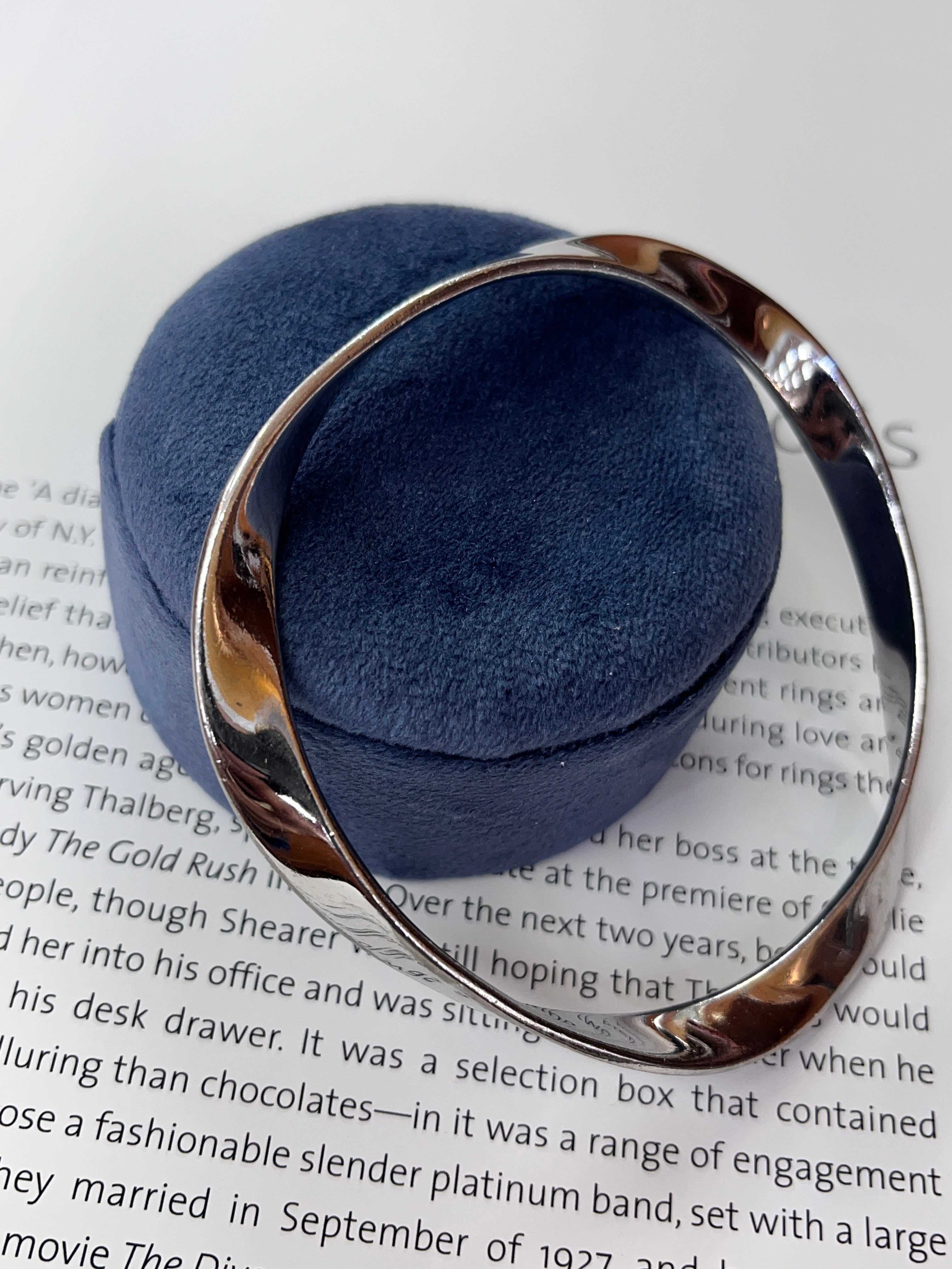 Vintage ELLE Sterling Silver Twist Bangle