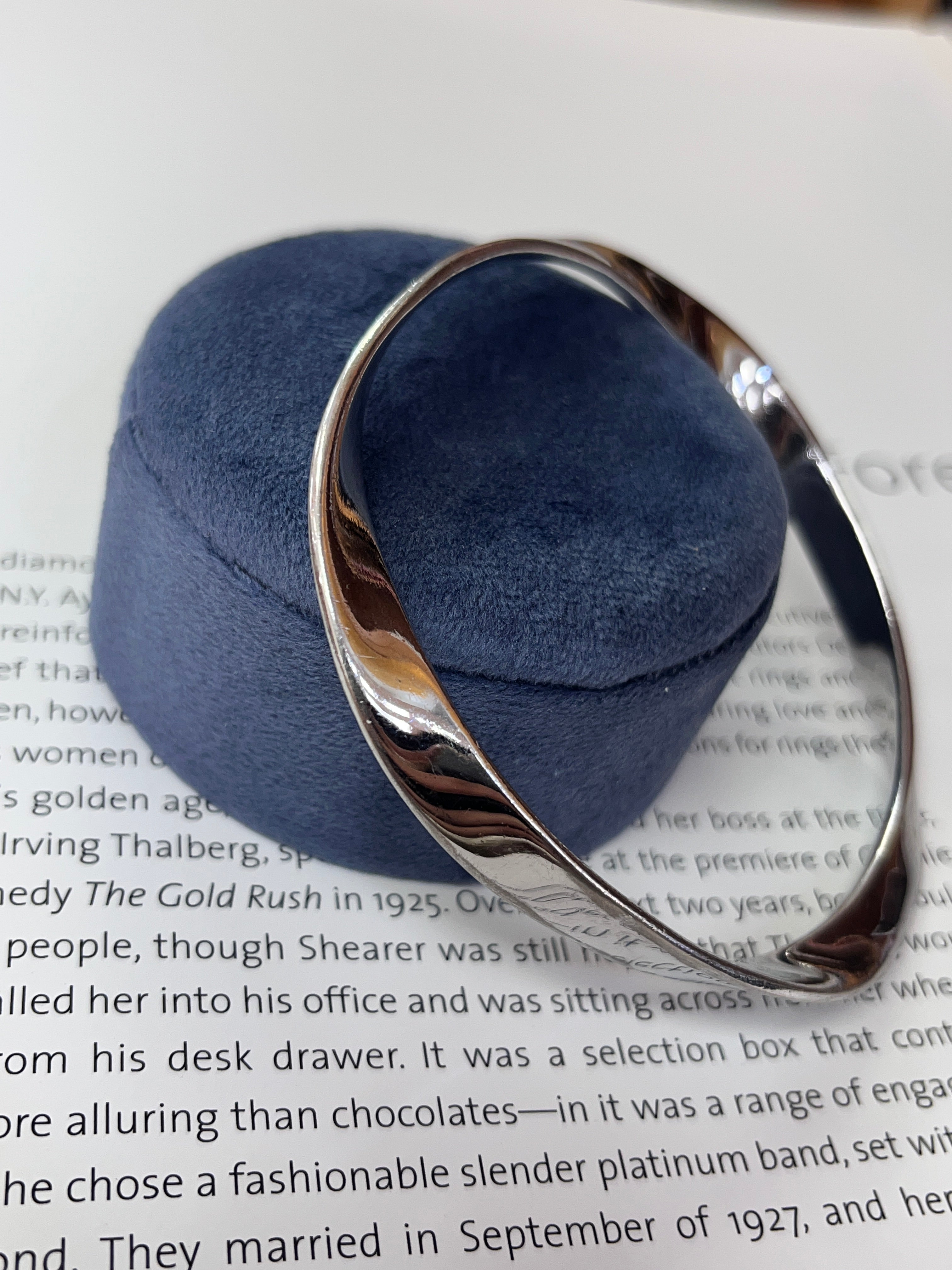 Vintage ELLE Sterling Silver Twist Bangle