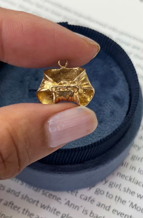 Vintage 14K Yellow Gold Diaper Charm Pendant