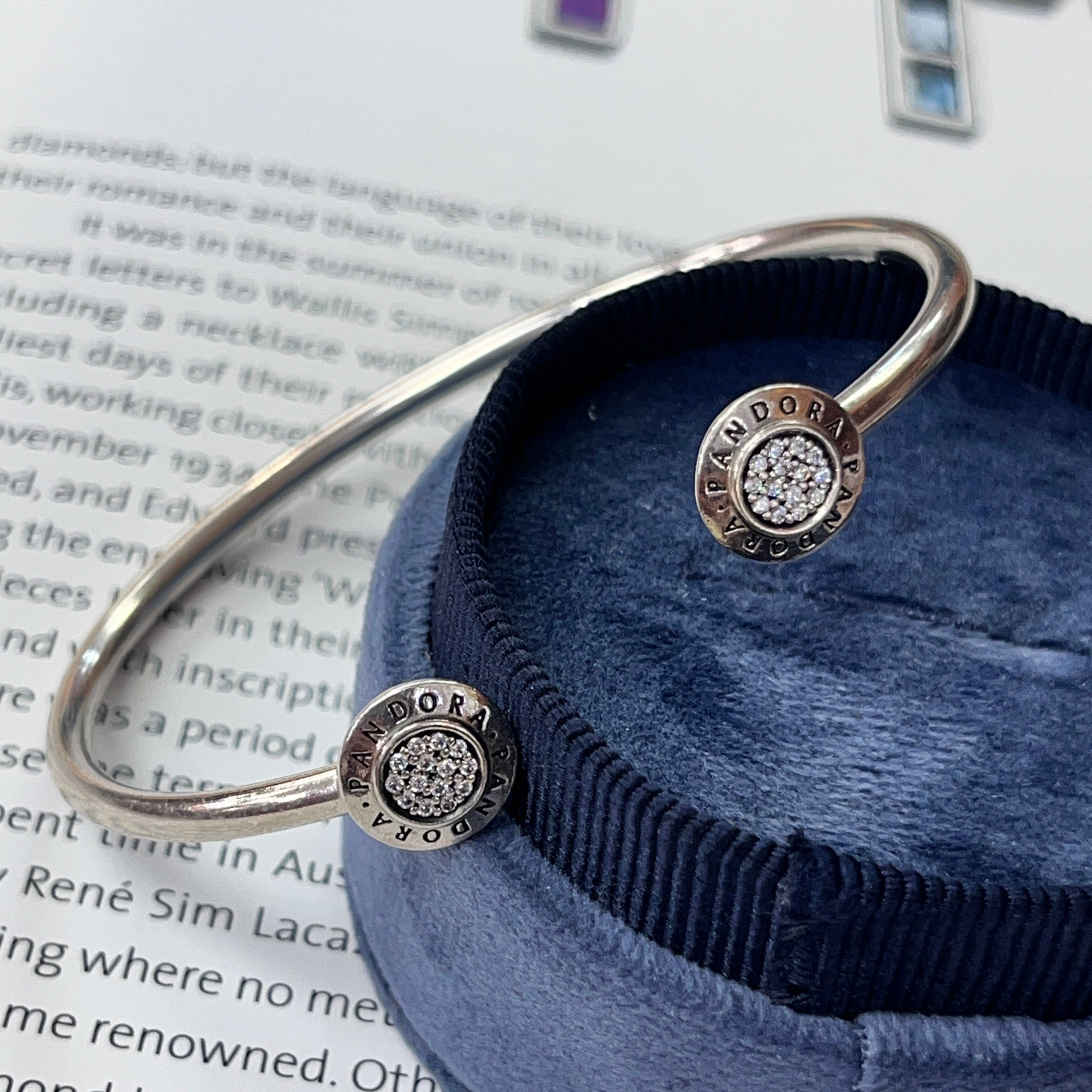 Vintage Pandora Sterling Silver Cuff