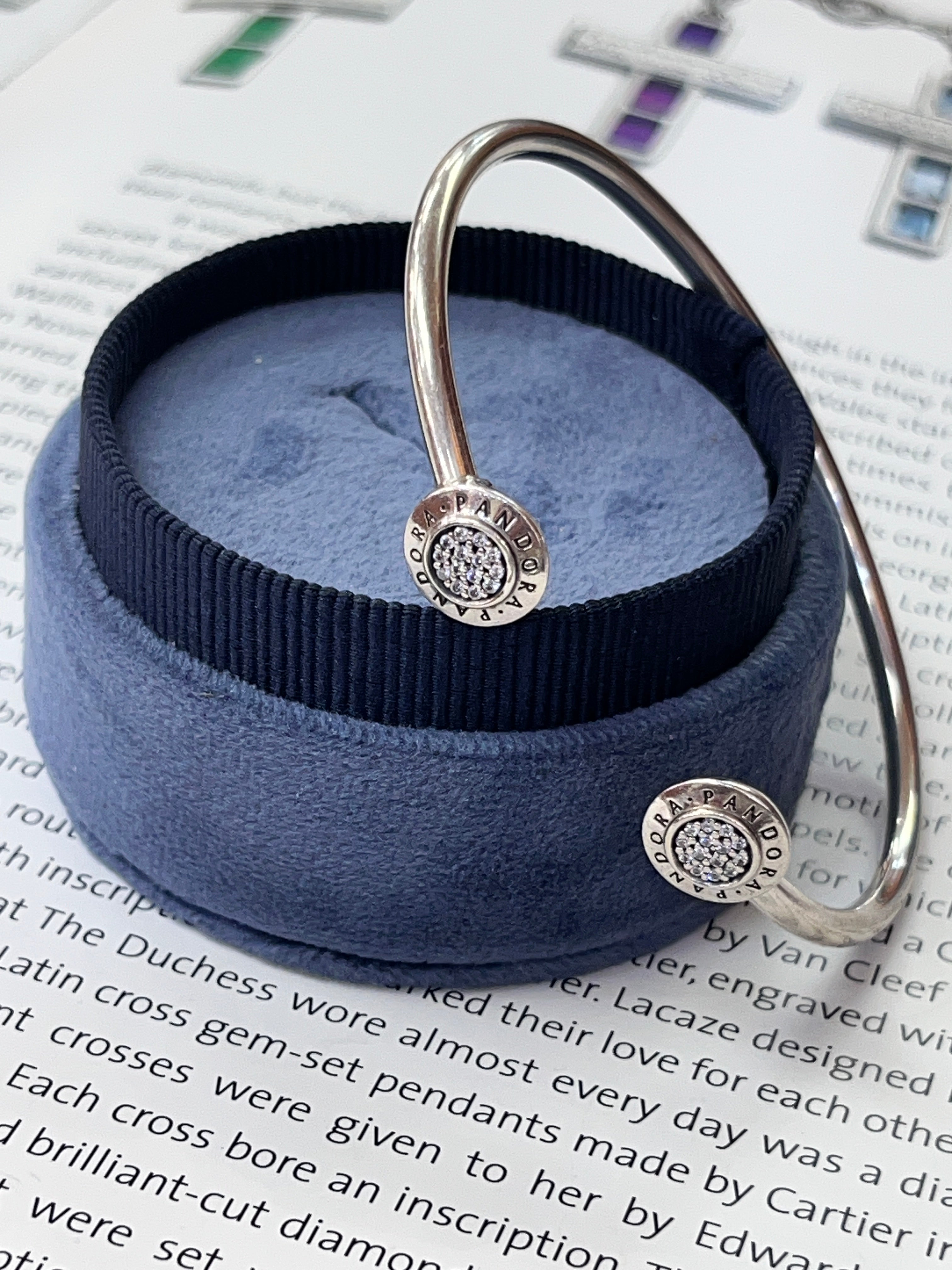 Vintage Pandora Sterling Silver Cuff