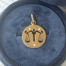 Load image into Gallery viewer, The Vintage Zodiac Libra Enamel Charm Pendant
