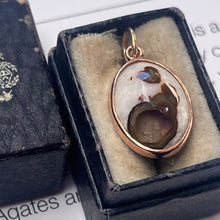 Load image into Gallery viewer, Vintage 14K Rose Gold Gobi Agate Charm
