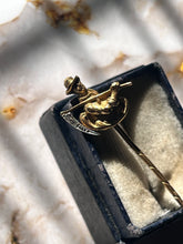 Load image into Gallery viewer, Vintage 18K Yellow Gold “Gold Digger” Diamond stick Pin
