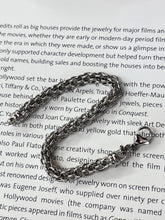 Load image into Gallery viewer, Vintage Sterling Silver Byzantine Link Bracelet
