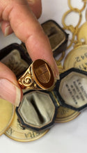 Load image into Gallery viewer, Antique Victorian 14K Yellow Gold Shield Signet Ring
