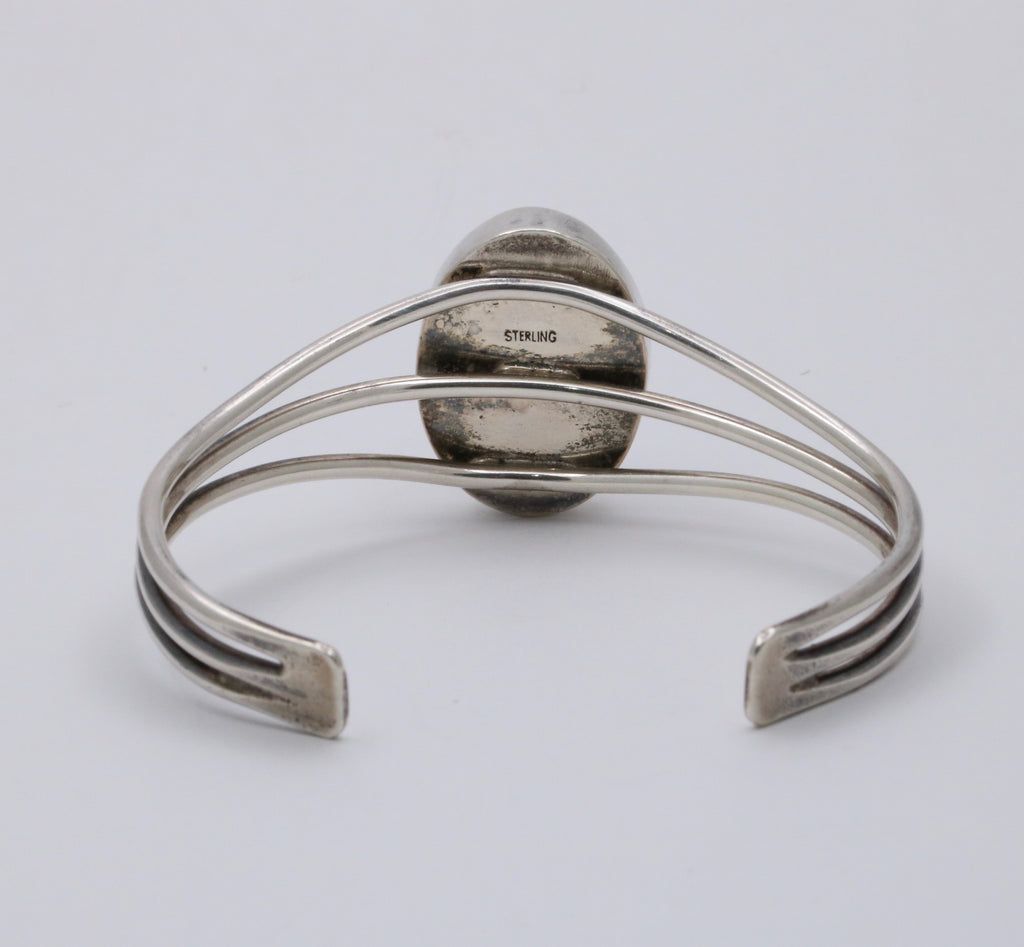 Vintage Mexico Sterling Silver Maclackit Bangle