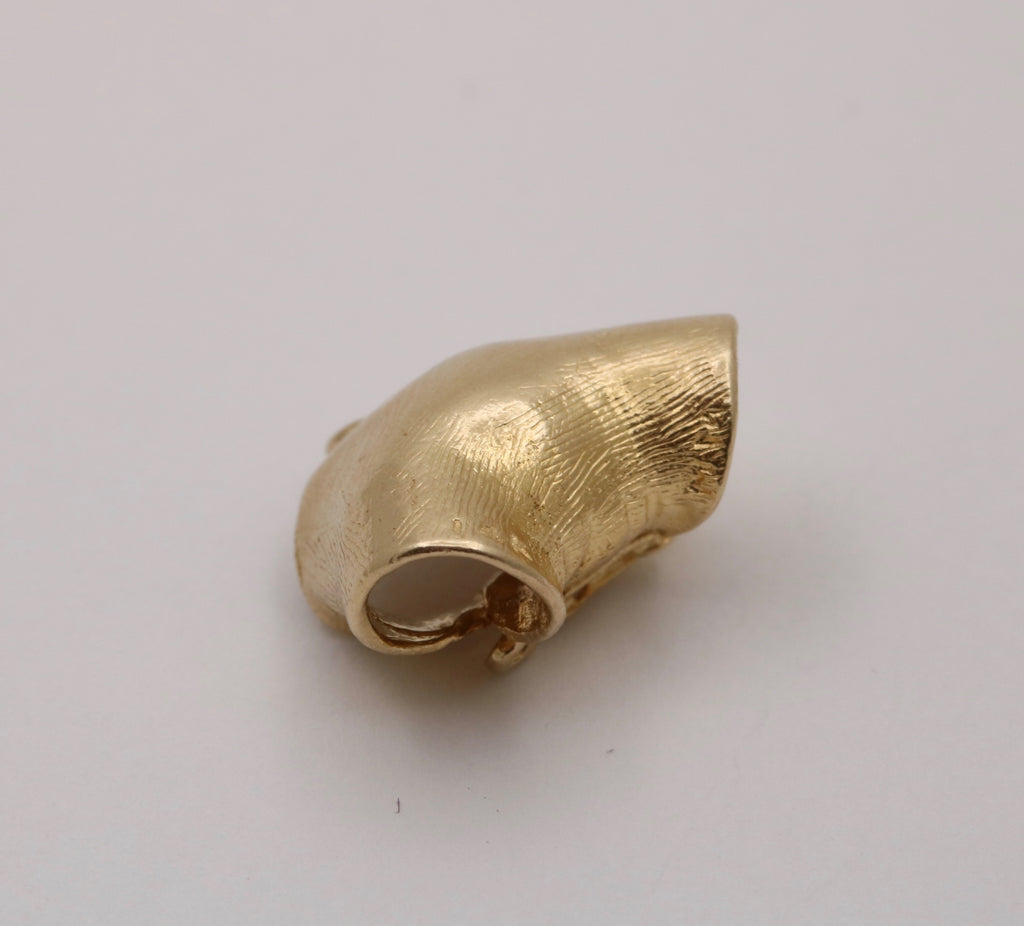 Vintage 14K Yellow Gold Diaper Charm Pendant