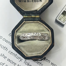 Load image into Gallery viewer, Antique Art Deco Platinum Diamond Band
