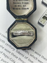 Load image into Gallery viewer, Antique Art Deco Platinum Diamond Band
