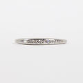Vintage Platinum Diamond Wedding Band