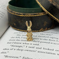 Adorable 14k Yellow Gold Bunny Rabbit Charm