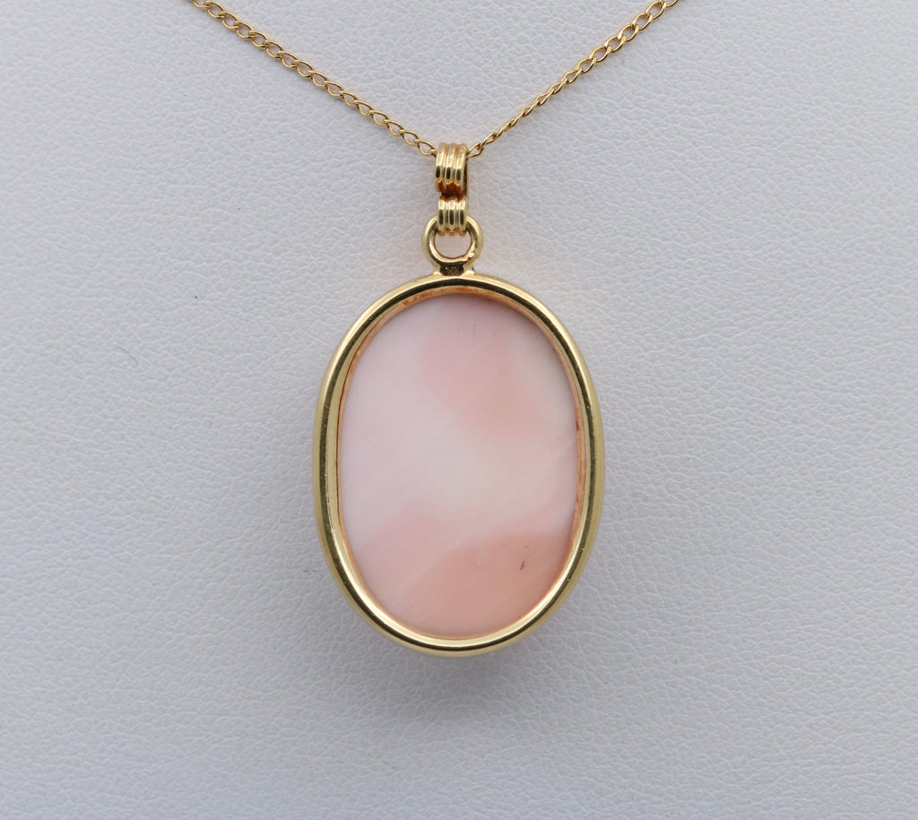 Vintage Mary Cameo Pendant Necklace