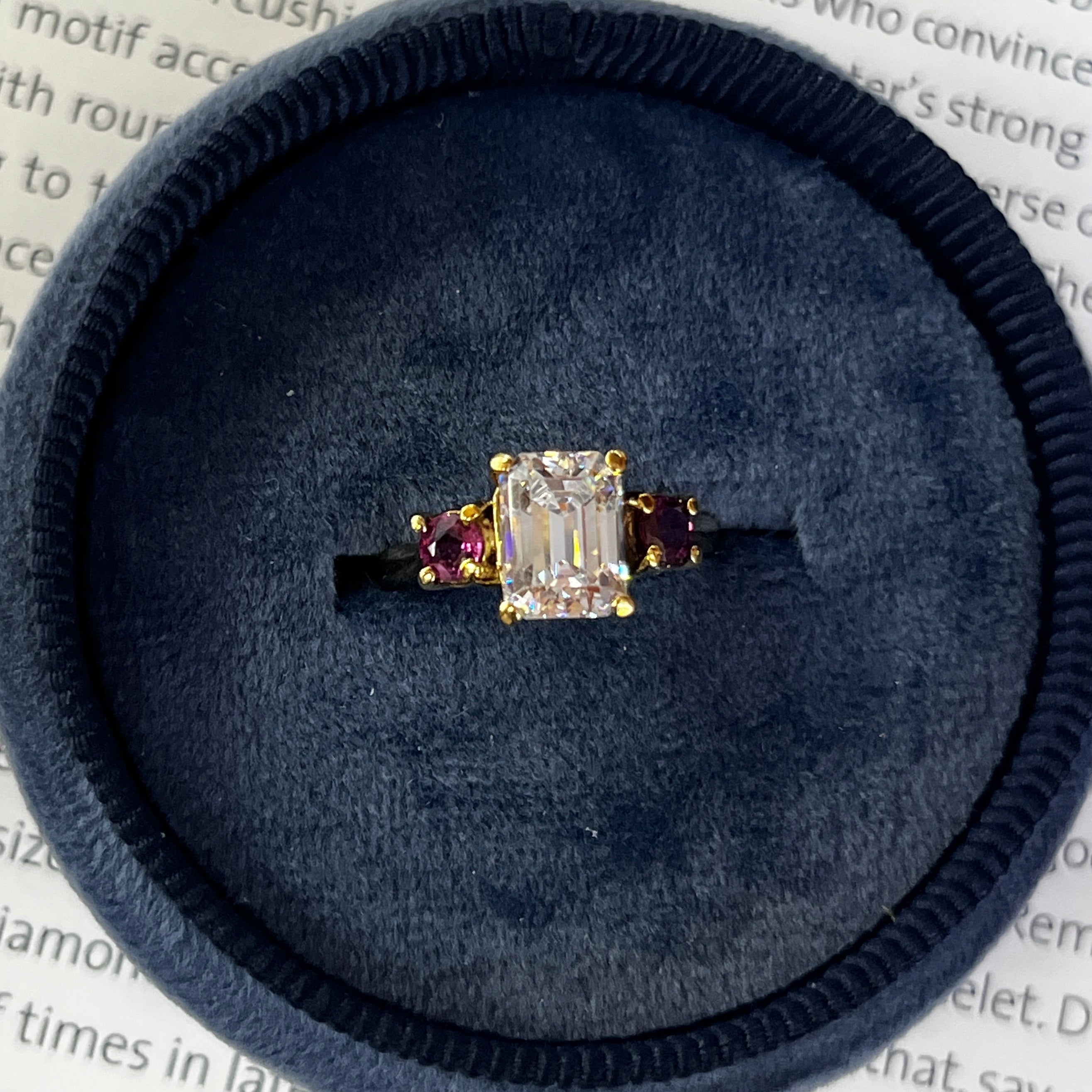 Vintage 14K Yellow Gold Pink Tourmaline Cocktail Ring