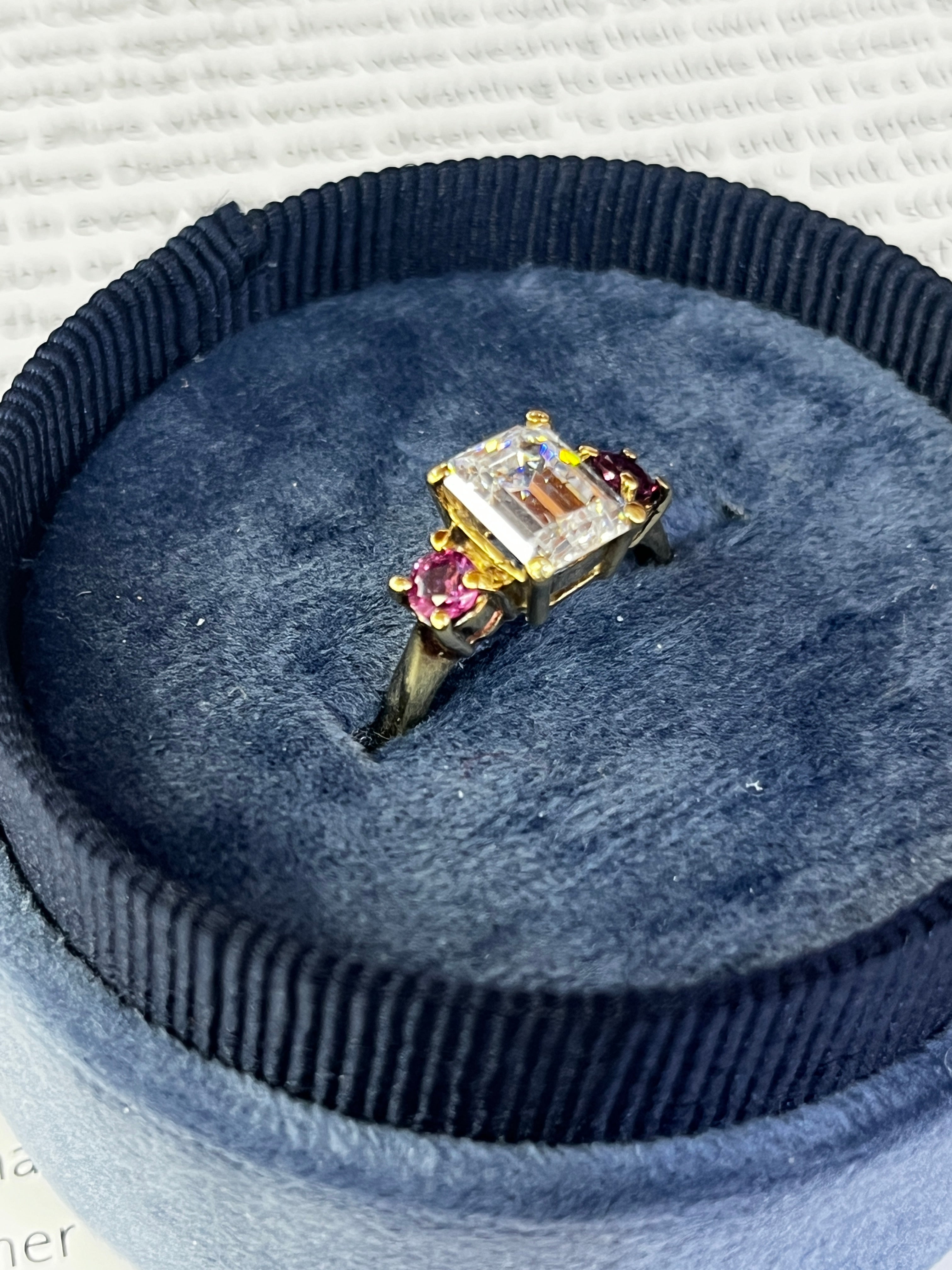 Vintage 14K Yellow Gold Pink Tourmaline Cocktail Ring