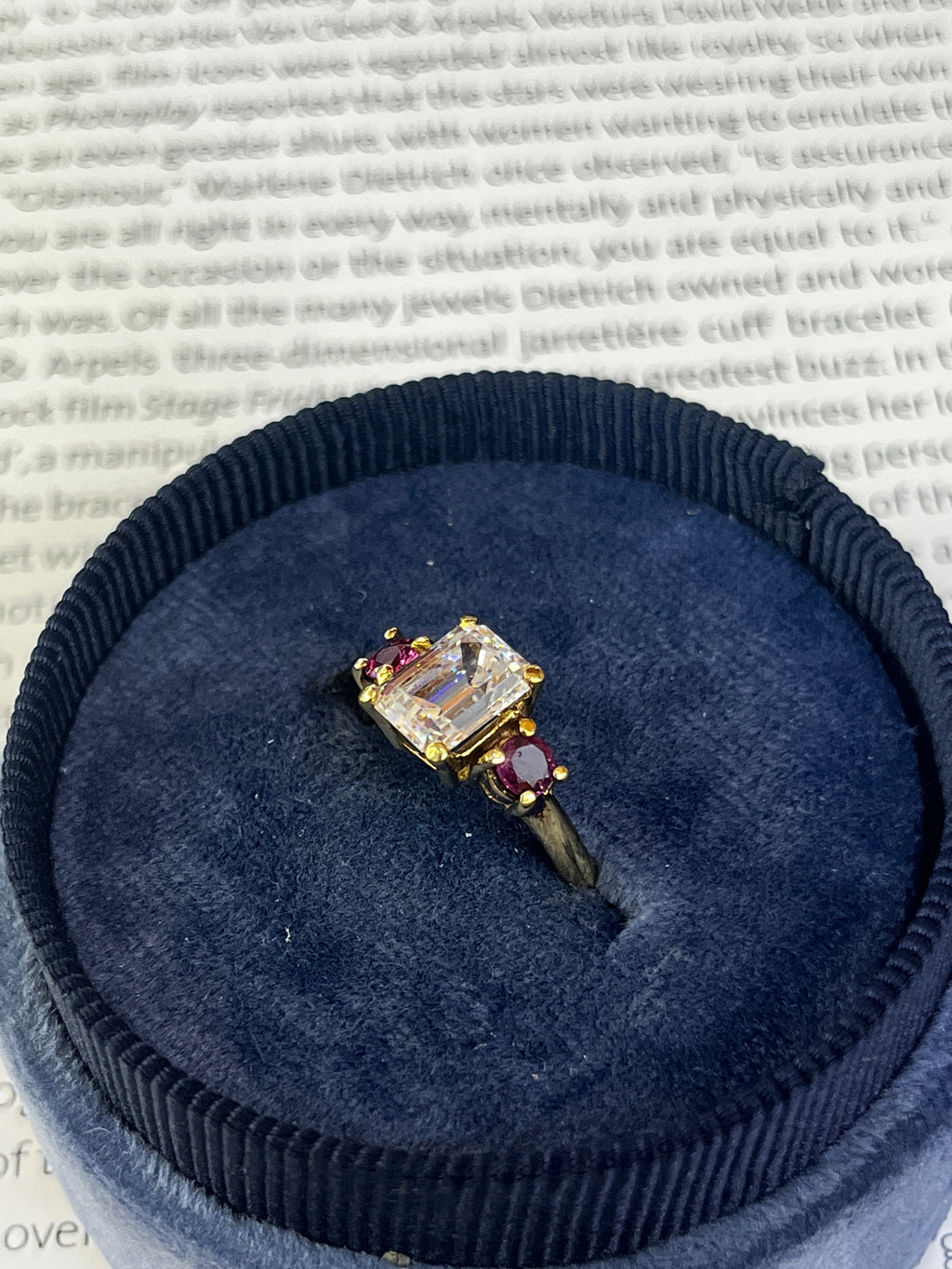 Vintage 14K Yellow Gold Pink Tourmaline Cocktail Ring