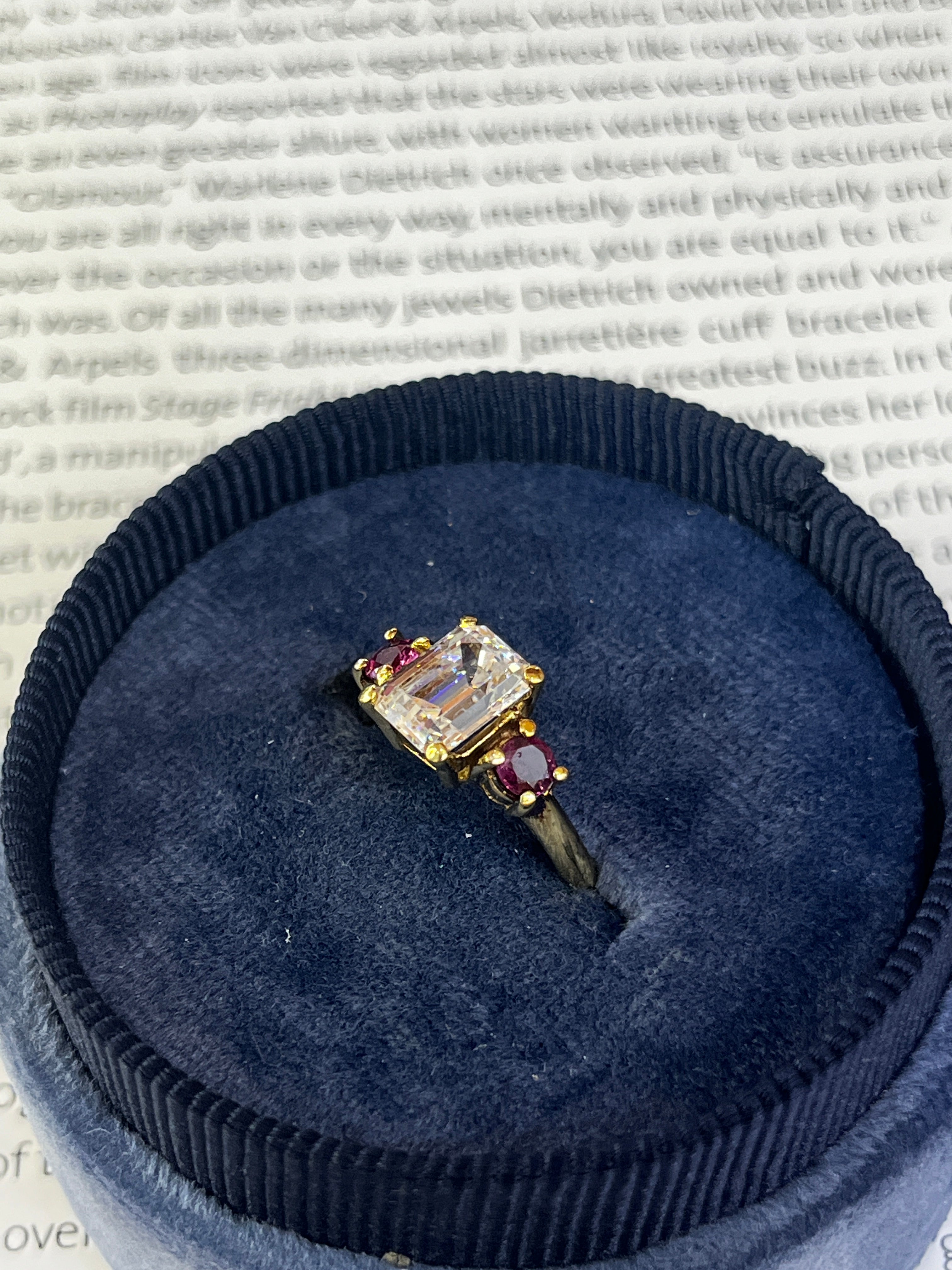 Vintage 14K Yellow Gold Pink Tourmaline Cocktail Ring