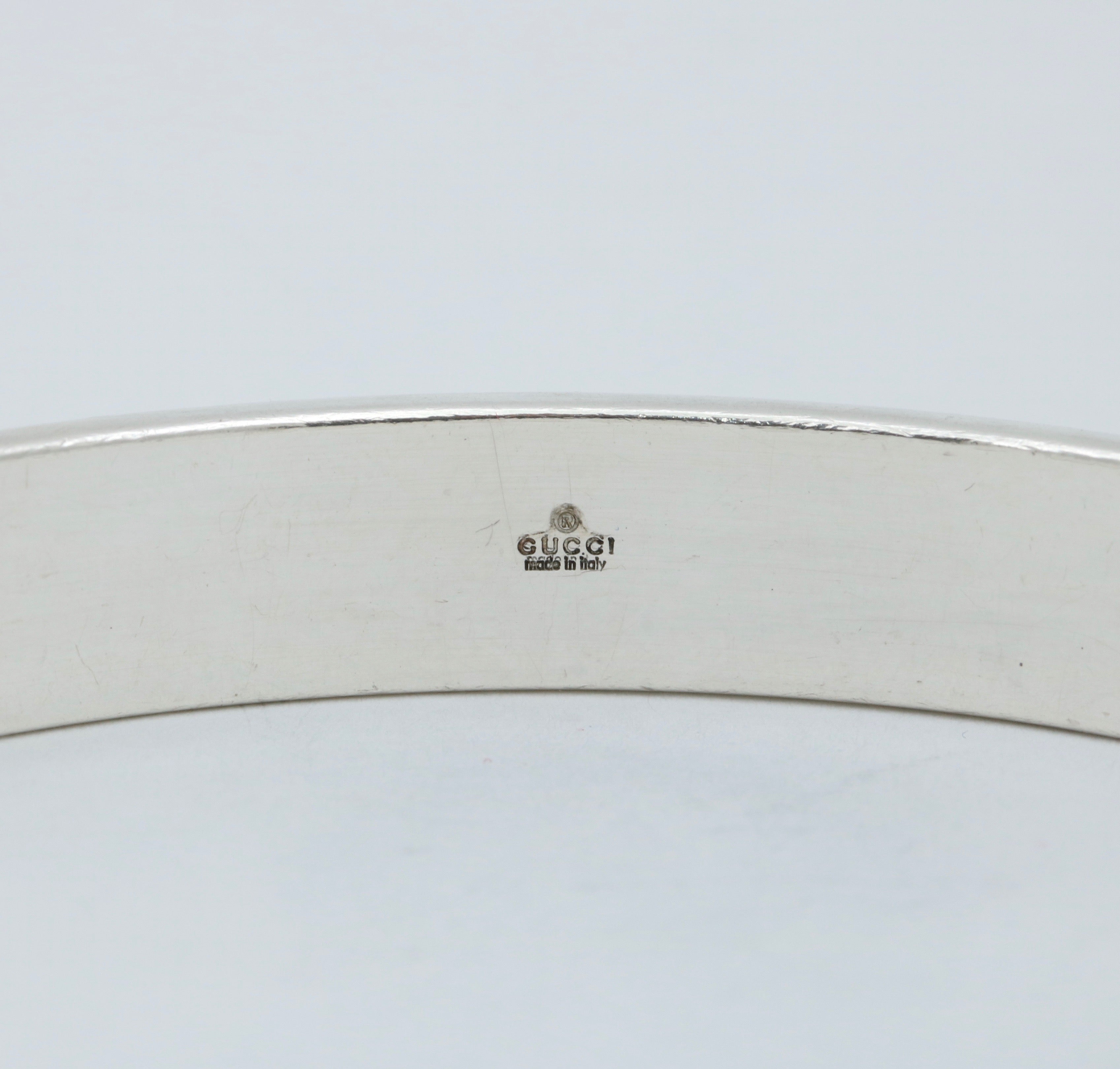 Gucci Sterling Silver Bangle - Perfect Holiday Gift for Her