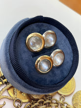 Load image into Gallery viewer, Vintage 18K White &amp; Yellow Gold Moonstone Cufflinks
