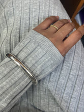 Load image into Gallery viewer, Tiffany &amp; Co Sterling Silver Round Tube Oval Classic Bangle
