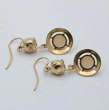 Load image into Gallery viewer, Vintage 14K yellow Gold Opal Dangling Earrings
