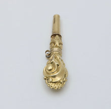 Load image into Gallery viewer, Antique 14K Yellow Gold Pocket Watch Key Charm Pendant.
