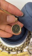 Load image into Gallery viewer, Vintage 14K Yellow Gold Ancient Coin Charm Pendant
