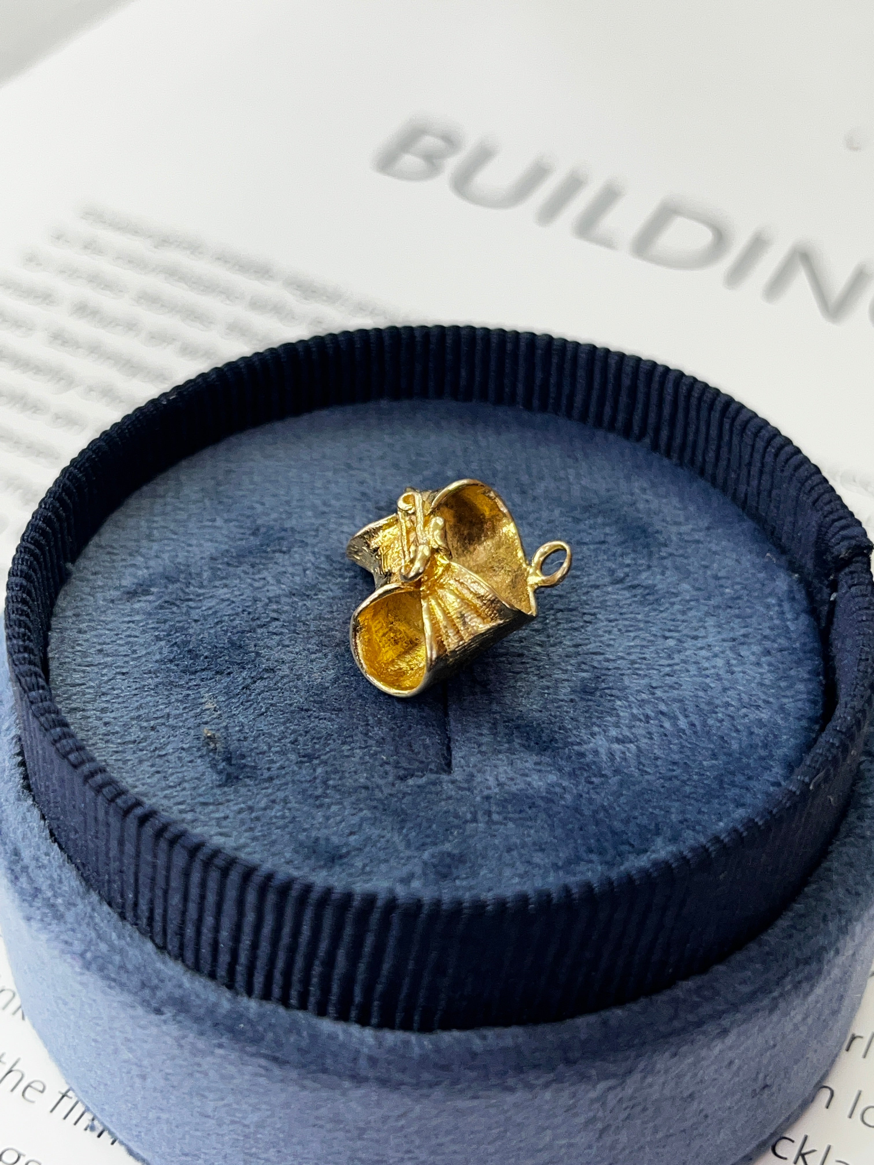 Vintage 14K Yellow Gold Diaper Charm Pendant
