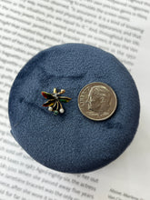 Load image into Gallery viewer, Vintage 14K Yellow Gold Floral Motif Emerald, Pearl &amp; Enamel Charm
