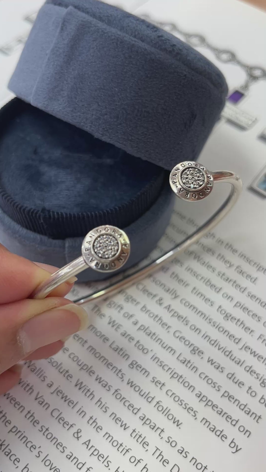 Vintage Pandora Sterling Silver Cuff
