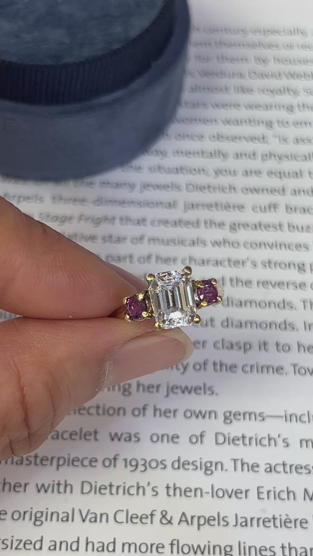 Vintage 14K Yellow Gold Pink Tourmaline Cocktail Ring