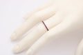 Vintage Rubies 18K White Gold Eternity Band Ring