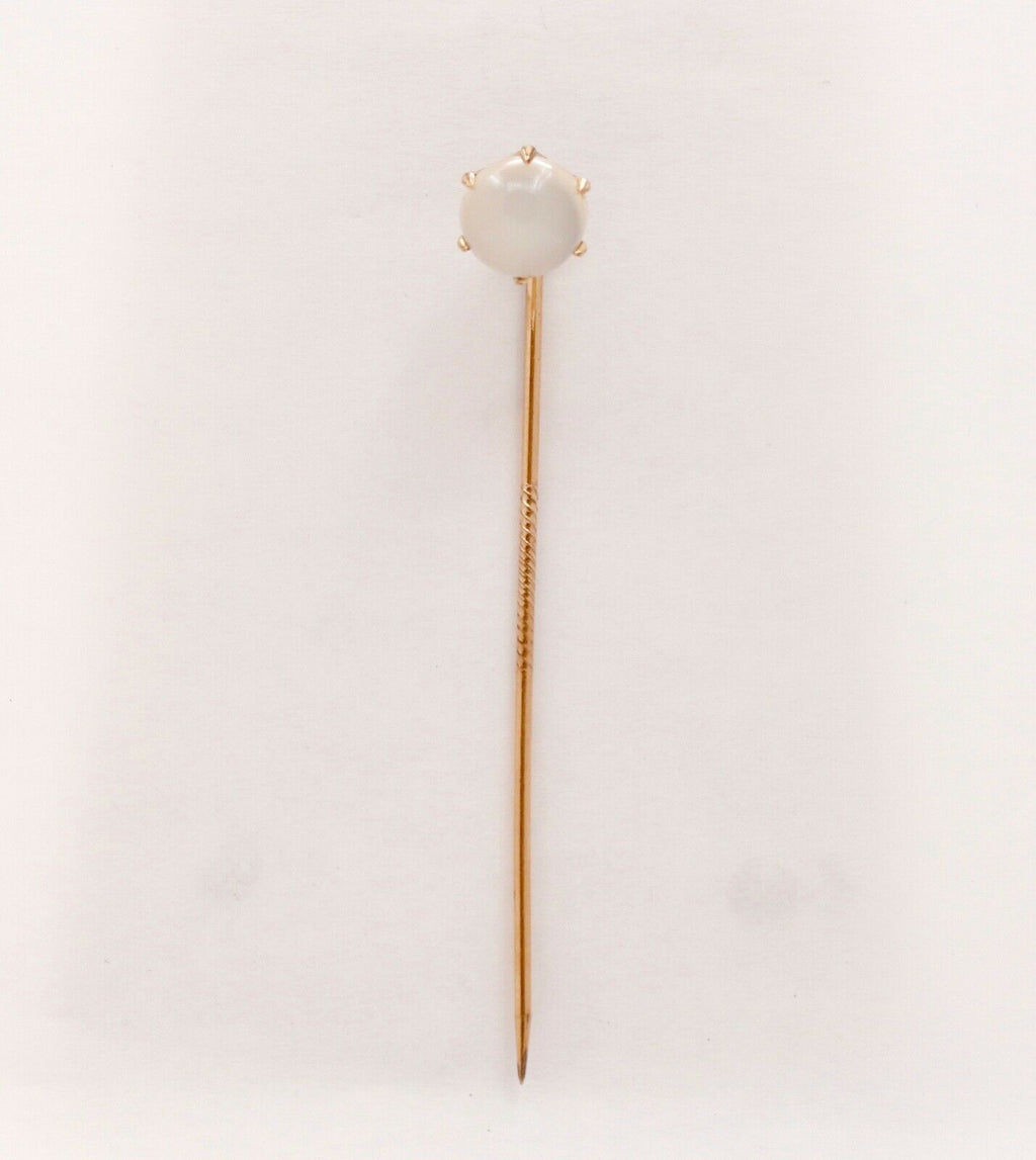 Victorian Cabochon Moonstone Stick Pin