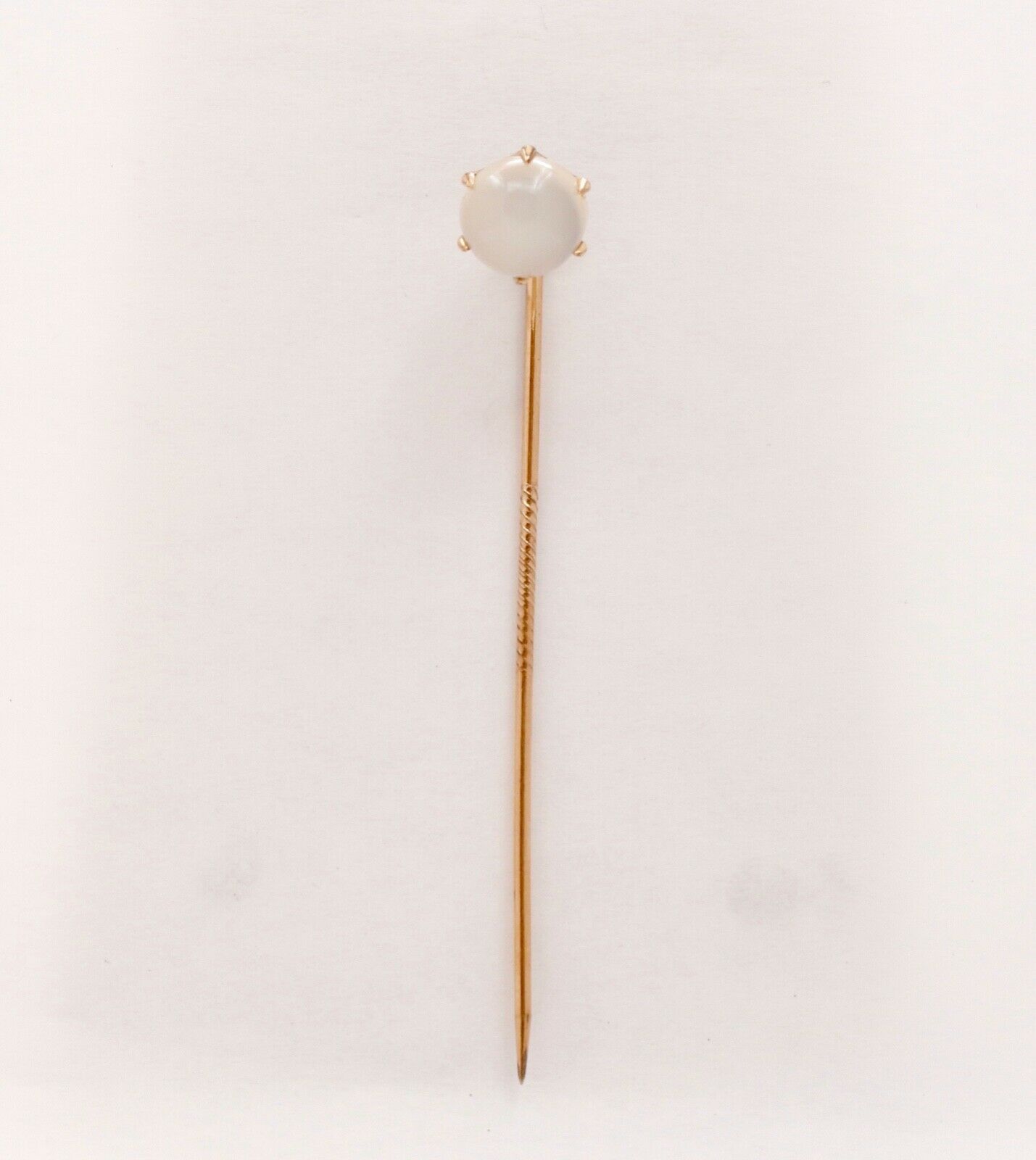 Victorian Cabochon Moonstone Stick Pin