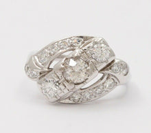 Load image into Gallery viewer, Antique Art Deco Old Mine Cut Diamond 14K White Gold Ring, Engagement Ring.
